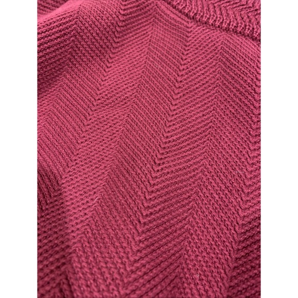 Chaps Mens Maroon Knit Pullover Crew Neck Sweater Long Sleeve Size XXL NWT - Picture 8 of 8